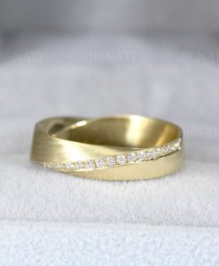 Mobius Diamond Ring, 5mm Diamond Mobius Wedding Ring - Image 9