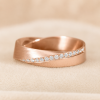 Mobius Diamond Ring, 5mm Diamond Mobius Wedding Ring