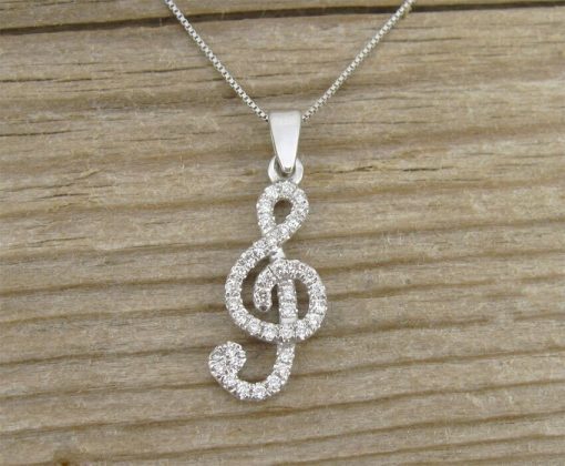 Albert`s Sterling Silver .05ctw G Initial Necklace 244787005-G