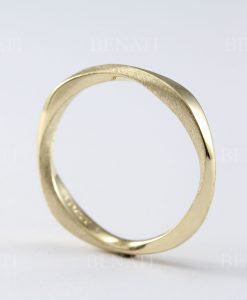 2.7mm Mobius Wedding Band, Mobius Stacking Gold Ring - Image 11