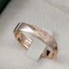 18K Mobius Wedding band – 5mm Mobius Ring In 18k White Gold, Mobius Wedding Ring