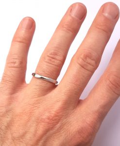 Mobius Wedding Band, Man Wedding Ring Women Wedding Band - Image 8