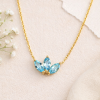 Lotus water lily necklace design, Pendant Flower pendant in solid gold