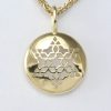 Lotus water lily necklace design, Pendant Flower pendant in solid gold