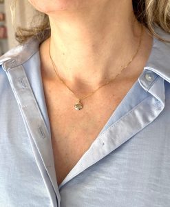 Star Of David Necklace, Magen David Pendant, Dainty 14k Solid Gold Star Of David Charm Jewish Jewelry, Bat Mitzvah Gift For Her - Image 3