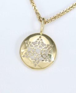 Star Of David Necklace, Magen David Pendant, Dainty 14k Solid Gold Star Of David Charm Jewish Jewelry, Bat Mitzvah Gift For Her - Image 4