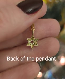 Magen David 14k Gold Pendant, Magen David Necklace, 14k Solid Gold Star Of David Dainty Charm Jewish Jewelry, Bat Mitzvah Gift For Women - Image 6