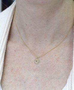 Star Of David Pendant, Magen David Necklace, 14k Solid Gold Star Of David Dainty Charm Jewish Jewelry, Bat Mitzvah Gift For Women - Image 3