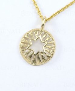 Star Of David Pendant, Magen David Necklace, 14k Solid Gold Star Of David Dainty Charm Jewish Jewelry, Bat Mitzvah Gift For Women - Image 4