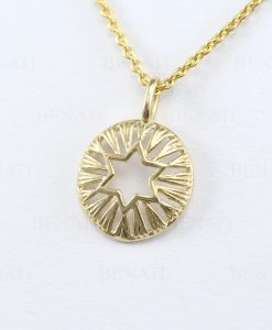 Star Of David Pendant, Magen David Necklace, 14k Solid Gold Star Of David Dainty Charm Jewish Jewelry, Bat Mitzvah Gift For Women - Image 5