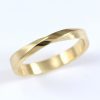 4mm Mens wedding ring, mobius wedding ring, 14k yellow gold men’s wedding band, gold ring for man, matte and polished ring, men’s gift