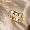 Mobius Mens Wedding Band, 5mm Mobius Inspired Wedding Ring, Minimalist Wedding Band For Man