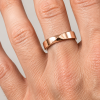 Mobius Mens Wedding Band, 5mm Mobius Inspired Wedding Ring, Minimalist Wedding Band For Man