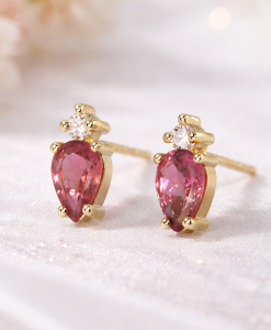 Pear And Round Cut Toi Et Moi Earrings