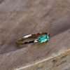 Emerald Baguette Cut 14k Solid Gold Ring, Rectangle Ring, Engagement Ring, Emerald Cut Ring, Gift for Her, Dainty Ring, Minimalist Ring