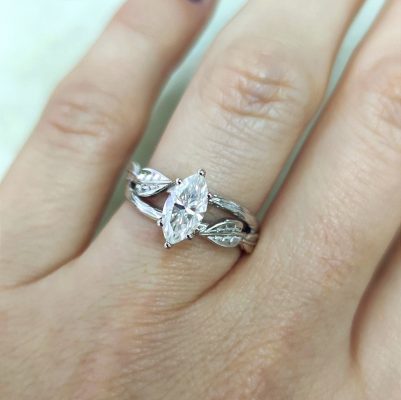 Marquise engagement ring