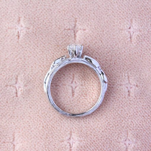 1 CT Marquise Engagement Ring, Bark Engagement Ring, Twig Alternative Elvish Engagement Ring, Nature Inspired Engagement Ring