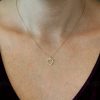 Diamond open heart necklace