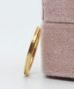 2mm Thin Womens Minimalist Wedding Ring In Solid 14k/18k Gold - Image 3
