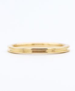 2mm Thin Womens Minimalist Wedding Ring In Solid 14k/18k Gold - Image 7