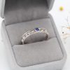 Sapphire Leaves Wedding Band, 4.5mm Men’s Rustic Nature Inspired Wedding Ring