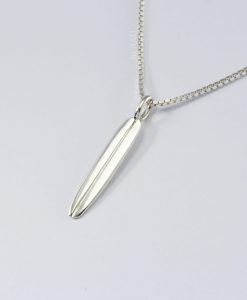 Longboard Necklace: Solid Gold Or Sterling Silver Minimalist Surfing Jewelry - Image 6