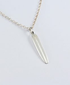 Longboard Necklace: Solid Gold Or Sterling Silver Minimalist Surfing Jewelry - Image 9