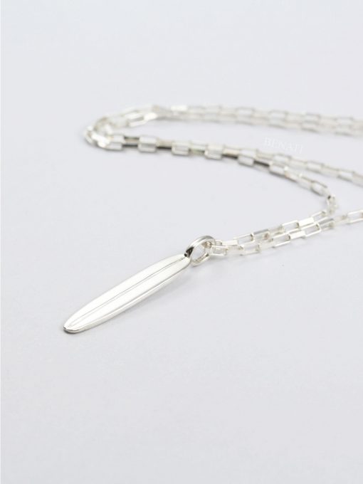 Longboard Necklace: Solid Gold Or Sterling Silver Minimalist Surfing Jewelry