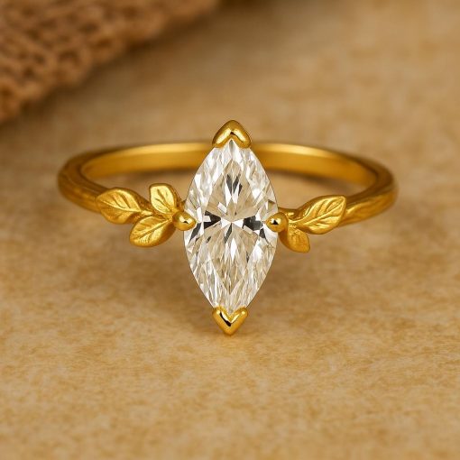 Custom Marquise Diamond Engagement Ring – Your Dream Wedding Design