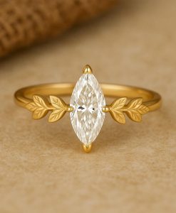 Custom Design Marquise Diamond Engagement Ring - Your Dream Wedding Design - Image 14