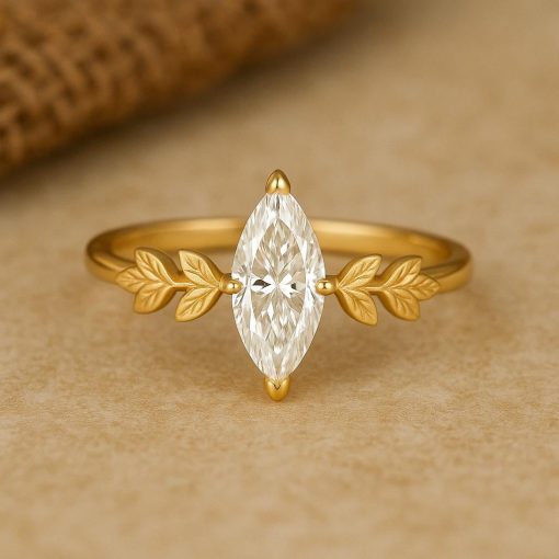 Custom Marquise Diamond Engagement Ring – Your Dream Wedding Design