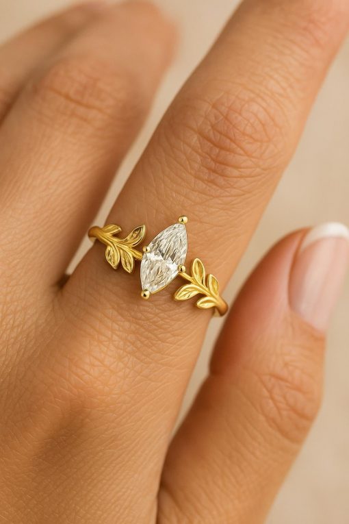 Custom Marquise Diamond Engagement Ring – Your Dream Wedding Design