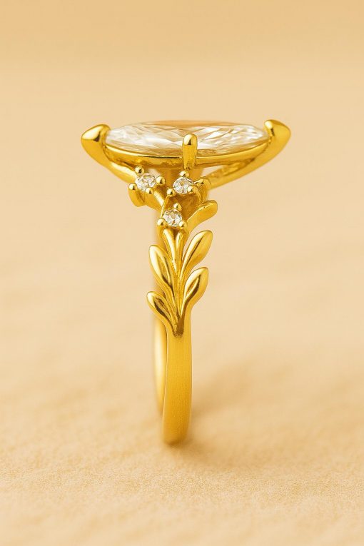 Custom Marquise Diamond Engagement Ring – Your Dream Wedding Design