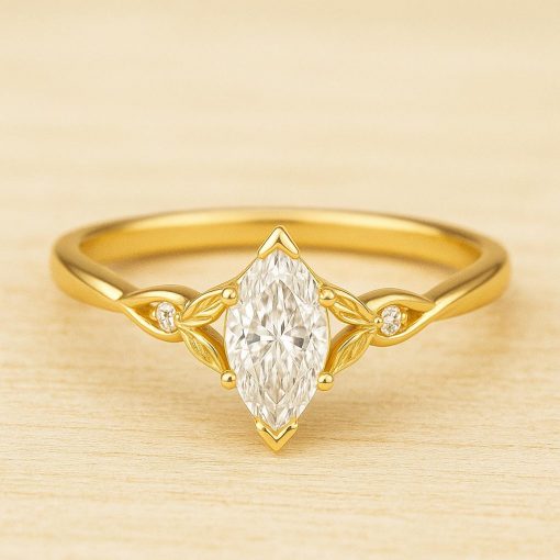 Custom Marquise Diamond Engagement Ring – Your Dream Wedding Design