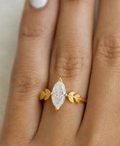 Custom Design Marquise Diamond Engagement Ring - Your Dream Wedding Design - Image 18