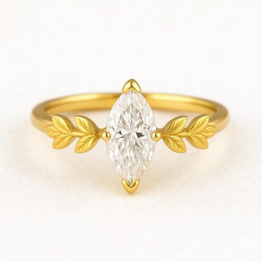 Custom Marquise Diamond Engagement Ring – Your Dream Wedding Design