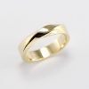 Solid Gold Twisted Wedding Band: 14k/18k Mobius Ring