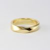 Solid Gold Twisted Wedding Band: 14k/18k Mobius Ring