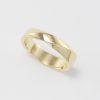 Solid Gold Twisted Wedding Band: 14k/18k Mobius Ring