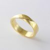Solid Gold Twisted Wedding Band: 14k/18k Mobius Ring