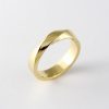 Solid Gold Twisted Wedding Band: 14k/18k Mobius Ring