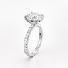 3 Carat Oval Lab Grown Diamond Engagement Ring