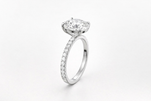 3 Carat Oval Lab Grown Diamond Engagement Ring