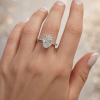 3 Carat Oval Lab Grown Diamond Engagement Ring