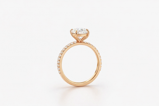 3 Carat Oval Lab Grown Diamond Engagement Ring