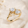 1.50 CT Lab Grown Pear Diamond Leaf Engagement Ring 1.50 CT Lab Grown Pear Diamond Leaf Engagement Ring