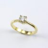 14k Yellow Gold Solitaire Lab Grown Diamond Engagement Ring – Classic Minimalist Round Cut Brilliant 14k Yellow Gold Solitaire Lab Grown Diamond Engagement Ring – Classic Minimalist Round Cut Brilliant