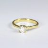 14k Yellow Gold Solitaire Lab Grown Diamond Engagement Ring – Classic Minimalist Round Cut Brilliant 14k Yellow Gold Solitaire Lab Grown Diamond Engagement Ring – Classic Minimalist Round Cut Brilliant