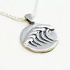 Sterling Silver Wave Pendant Necklace • Handmade Sea Charm