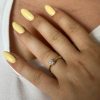 14k Yellow Gold Solitaire Lab Grown Diamond Engagement Ring – Classic Minimalist Round Cut Brilliant 14k Yellow Gold Solitaire Lab Grown Diamond Engagement Ring – Classic Minimalist Round Cut Brilliant